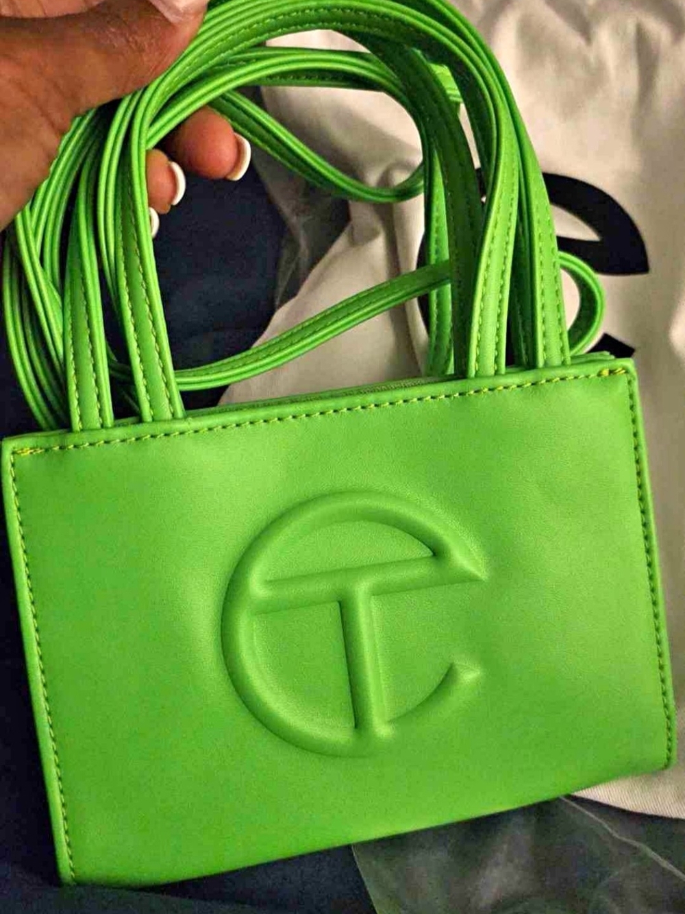 Green Embossed Tote Crossbody - Women Accessories Belts